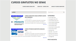 Desktop Screenshot of cursosgratuitosnosenai.com